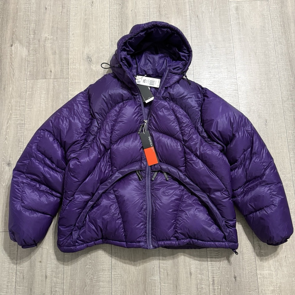 Adidas Equipment Pertex Down Puffer Jacket Men Violet Purple NWT JX1448 $400 2XL